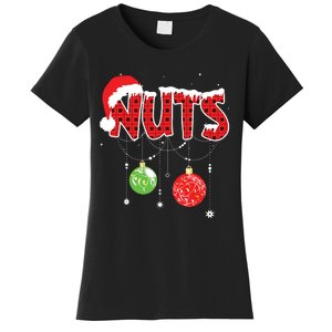 Chest Nuts Funny Matching Chestnuts Christmas Couples Nuts Women's T-Shirt