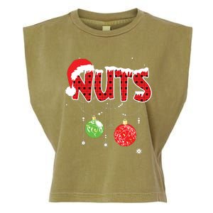 Chest Nuts Funny Matching Chestnuts Christmas Couples Nuts Garment-Dyed Women's Muscle Tee