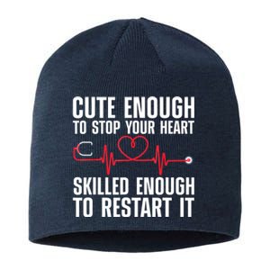 Cool Nurse For Women Medical Assistant Nursing Aide CNA Sustainable Beanie