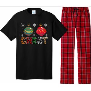 Chest Nuts Funny Matching Chestnuts Christmas Couples Chest Cute Pajama Set