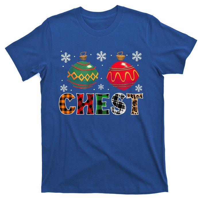 Chest Nuts Funny Matching Chestnuts Christmas Couples Chest Cute T-Shirt