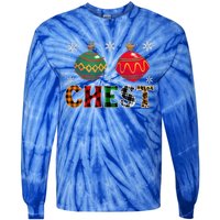 Chest Nuts Funny Matching Chestnuts Christmas Couples Chest Cute Tie-Dye Long Sleeve Shirt