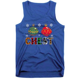 Chest Nuts Funny Matching Chestnuts Christmas Couples Chest Cute Tank Top