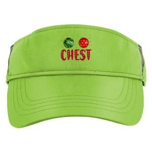 Chest Nuts Funny Matching Chestnuts Christmas Couples Chest Gift Adult Drive Performance Visor