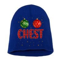 Chest Nuts Funny Matching Chestnuts Christmas Couples Chest Gift Short Acrylic Beanie