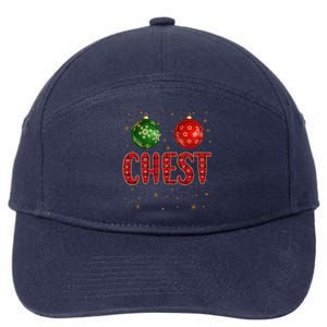 Chest Nuts Funny Matching Chestnuts Christmas Couples Chest Gift 7-Panel Snapback Hat