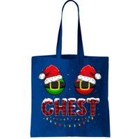 Chest Nuts Funny Matching Chestnuts Christmas Couples Chest Tote Bag