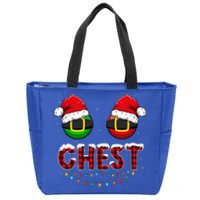 Chest Nuts Funny Matching Chestnuts Christmas Couples Chest Zip Tote Bag