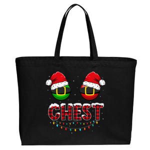 Chest Nuts Funny Matching Chestnuts Christmas Couples Chest Cotton Canvas Jumbo Tote