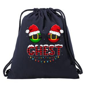 Chest Nuts Funny Matching Chestnuts Christmas Couples Chest Drawstring Bag