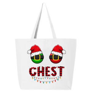 Chest Nuts Funny Matching Chestnuts Christmas Couples Chest 25L Jumbo Tote