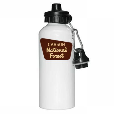 Carson National Forest Entrance Sign Aluminum Water Bottle 