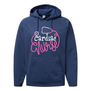 Cardiac Nurse Funny Cardiology Nursing Departt Nurse Great Gift Performance Fleece Hoodie