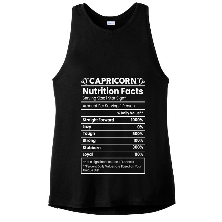 Capricorn Nutrition Facts Ladies PosiCharge Tri-Blend Wicking Tank