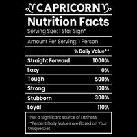 Capricorn Nutrition Facts Cooling Performance Crew T-Shirt