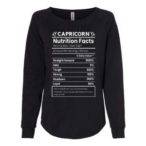 Capricorn Nutrition Facts Womens California Wash Sweatshirt