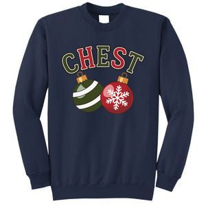 Chest Nuts Funny Matching Couple Chestnuts Christmas Sweatshirt