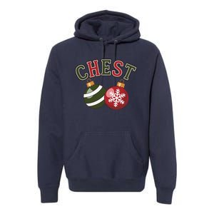 Chest Nuts Funny Matching Couple Chestnuts Christmas Premium Hoodie