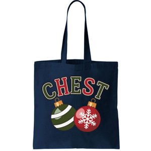 Chest Nuts Funny Matching Couple Chestnuts Christmas Tote Bag