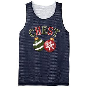 Chest Nuts Funny Matching Couple Chestnuts Christmas Mesh Reversible Basketball Jersey Tank