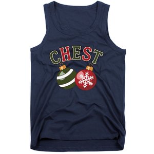 Chest Nuts Funny Matching Couple Chestnuts Christmas Tank Top