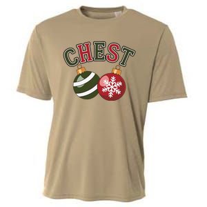 Chest Nuts Funny Matching Couple Chestnuts Christmas Cooling Performance Crew T-Shirt