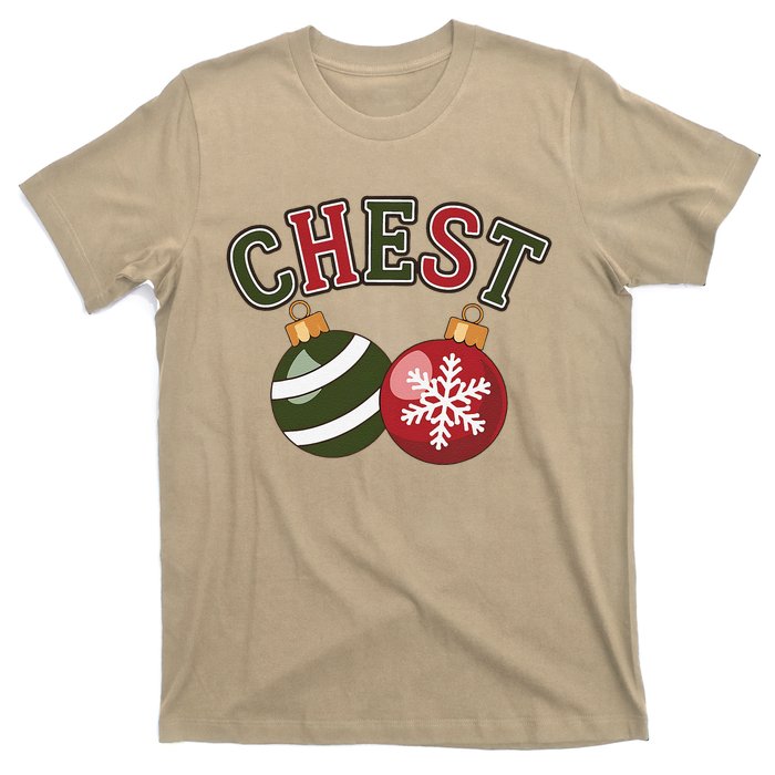 Chest Nuts Funny Matching Couple Chestnuts Christmas T-Shirt