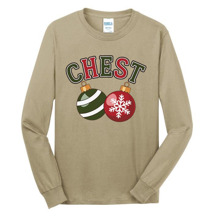 Chest Nuts Funny Matching Couple Chestnuts Christmas Tall Long Sleeve T-Shirt