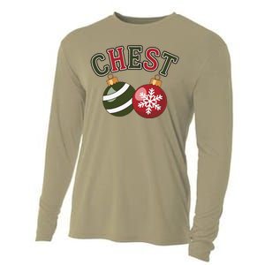 Chest Nuts Funny Matching Couple Chestnuts Christmas Cooling Performance Long Sleeve Crew