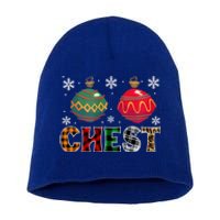 Chest Nuts Funny Matching Chestnuts Christmas Couples Chest Funny Gift Short Acrylic Beanie