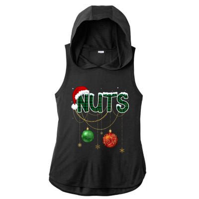 Chest Nuts Funny Matching Golden Chestnut Christmas Funny Gift Ladies PosiCharge Tri-Blend Wicking Draft Hoodie Tank