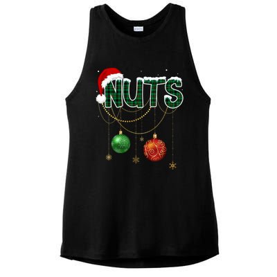 Chest Nuts Funny Matching Golden Chestnut Christmas Funny Gift Ladies PosiCharge Tri-Blend Wicking Tank