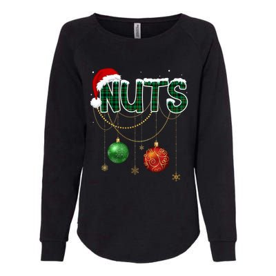 Chest Nuts Funny Matching Golden Chestnut Christmas Funny Gift Womens California Wash Sweatshirt