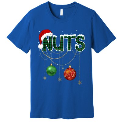 Chest Nuts Funny Matching Golden Chestnut Christmas Funny Gift Premium T-Shirt