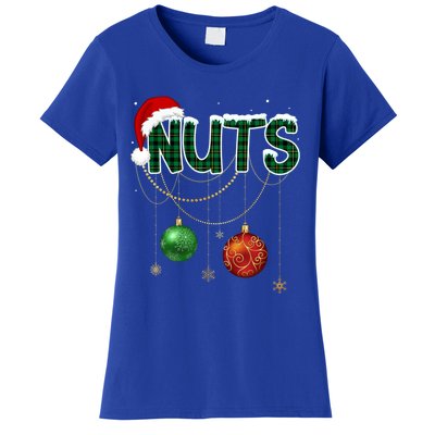 Chest Nuts Funny Matching Golden Chestnut Christmas Funny Gift Women's T-Shirt