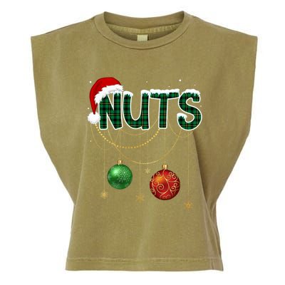 Chest Nuts Funny Matching Golden Chestnut Christmas Funny Gift Garment-Dyed Women's Muscle Tee