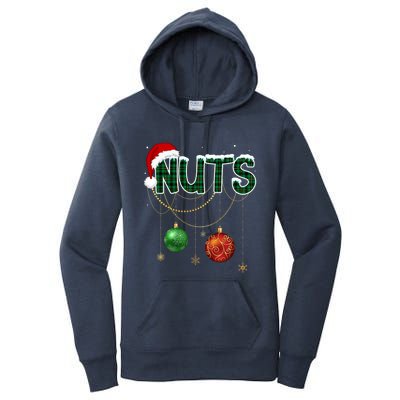 Chest Nuts Funny Matching Golden Chestnut Christmas Funny Gift Women's Pullover Hoodie