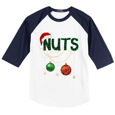 Chest Nuts Funny Matching Golden Chestnut Christmas Funny Gift Baseball Sleeve Shirt