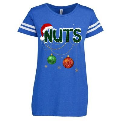 Chest Nuts Funny Matching Golden Chestnut Christmas Funny Gift Enza Ladies Jersey Football T-Shirt