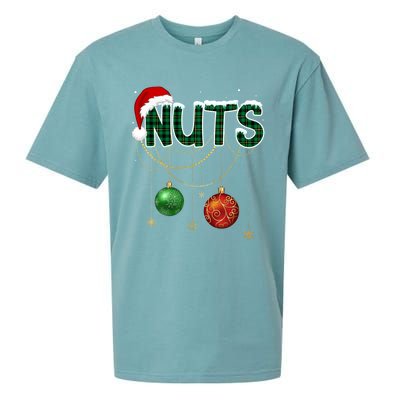 Chest Nuts Funny Matching Golden Chestnut Christmas Funny Gift Sueded Cloud Jersey T-Shirt