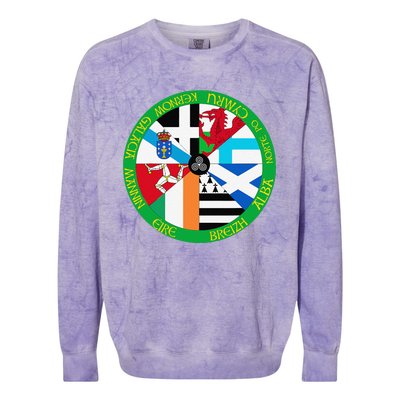 Celtic Nations Flags Celtic Nations Colorblast Crewneck Sweatshirt