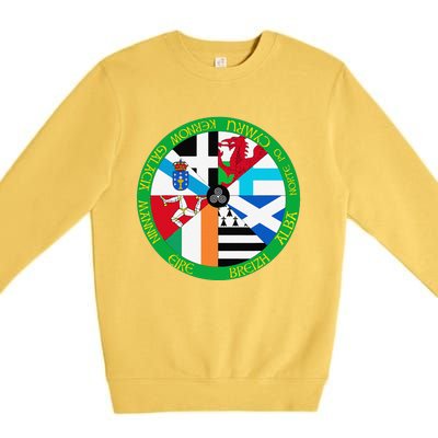 Celtic Nations Flags Celtic Nations Premium Crewneck Sweatshirt