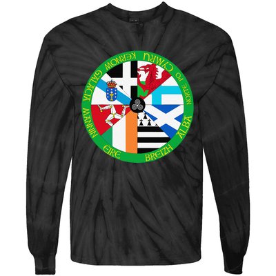 Celtic Nations Flags Celtic Nations Tie-Dye Long Sleeve Shirt