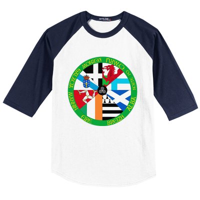 Celtic Nations Flags Celtic Nations Baseball Sleeve Shirt