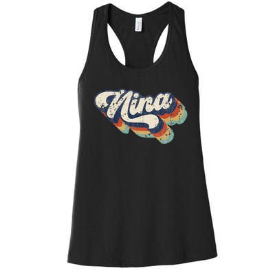 Cute Nina For Grandma Best Nina Ever MotherS Day Women's Racerback Tank