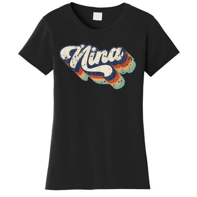 Cute Nina For Grandma Best Nina Ever MotherS Day Women's T-Shirt