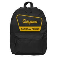 Chippewa National Forest Vintage Inspired Sign Graphic 16 in Basic Backpack