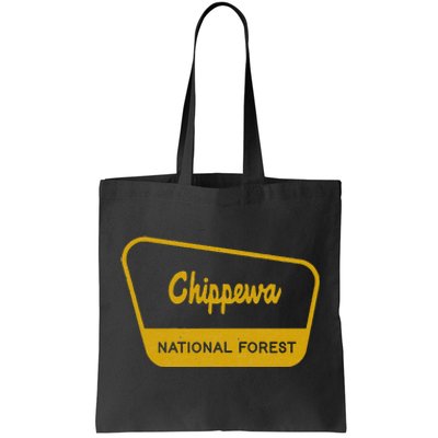 Chippewa National Forest Vintage Inspired Sign Graphic Tote Bag