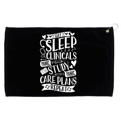 Clinicals Nurse Funny Rn Nursing School Women Gifts Grommeted Golf Towel