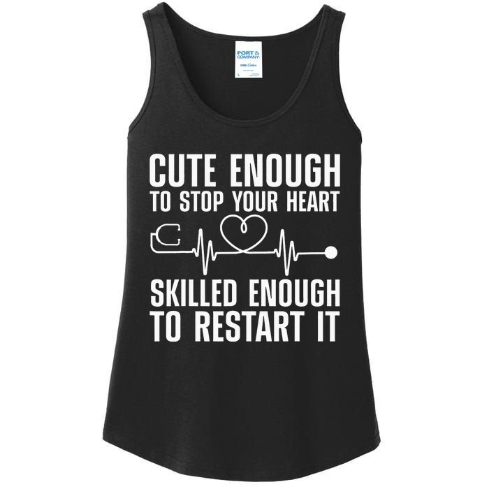 Cool Nurse For Medical Assistant Nursing Aide CNA Ladies Essential Tank